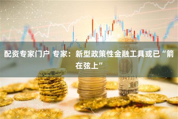 配资专家门户 专家：新型政策性金融工具或已“箭在弦上”